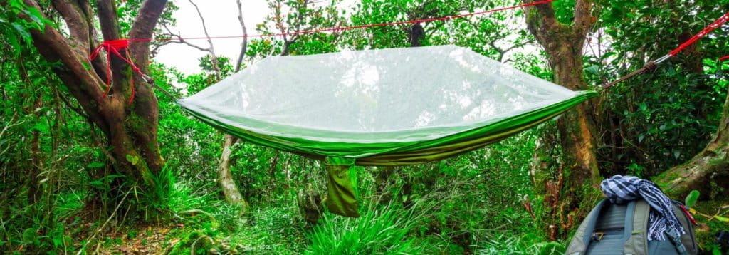 hanging tent camping